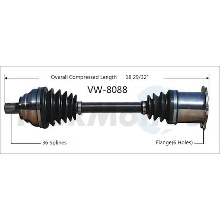 Surtrack Axle Cv Axle Shaft, Vw-8088 VW-8088